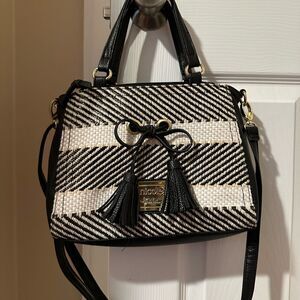 Nicole by Nicole Miller Black/white Crossbody shoulder bag